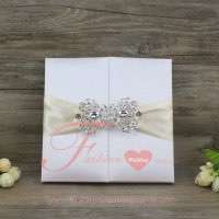 High End Custom Silk Wedding Invitation Folio